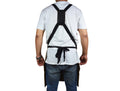 Toledo Leather Suede Apron - Raven Black - Velora Luxury Fashion