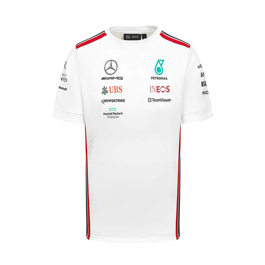 Mercedes AMG Petronas Formula One Team - Official Formula 1 Merchandise Collection - 2023 Team T-Shirt - White - Men - Size: L