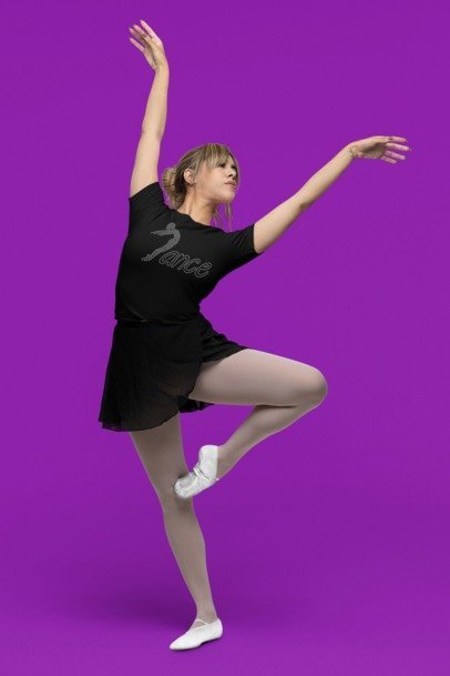 Ballet Dancer Rhinestone T-Shirt – Elegant Ballerina Bling Tee | Blingdazzel