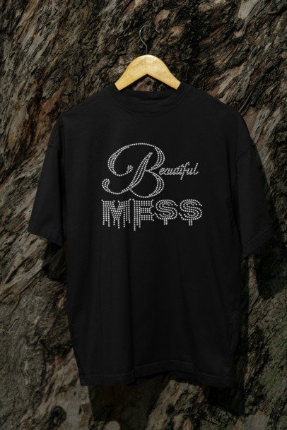 Beautiful Mess Rhinestone Shirt – Sassy Sparkle Bling Apparel for Women | Blingdazzel