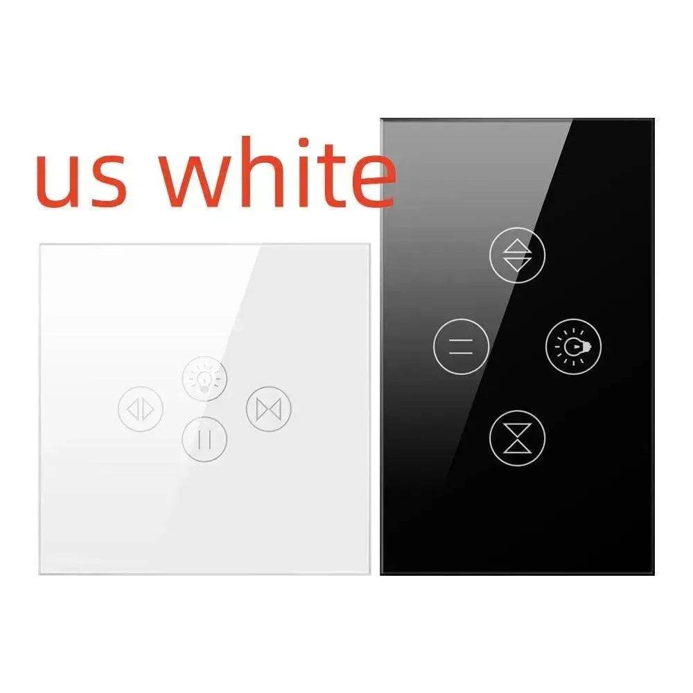 Tuya Smart WiFi Roller Shutter Curtain Light Wall Switch Voice Control Work With Alexa - Velora