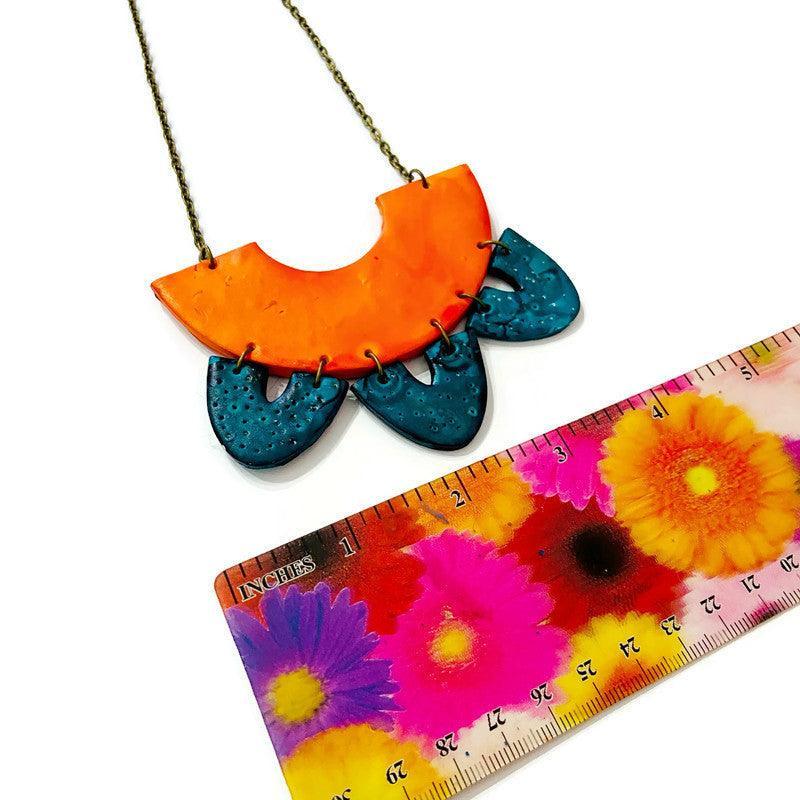 Unique Jewelry Set with Bib Necklace and Statement Earrings - Velora Luxury Fashion