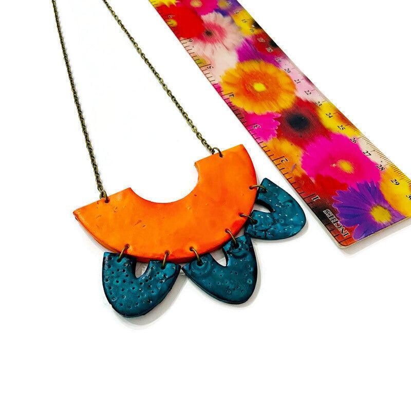 Unique Jewelry Set with Bib Necklace and Statement Earrings - Velora Luxury Fashion