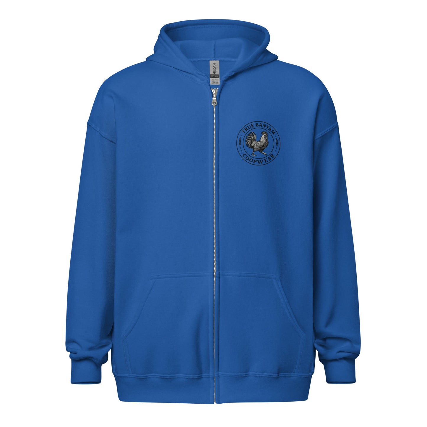 Chickasaurous Battle Unisex heavy blend zip bunny hug (hoodie)