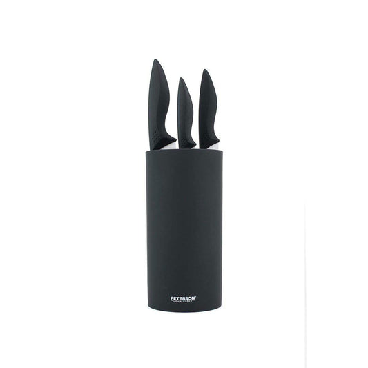 UTILITY KNIFE BLOCK (Round/Black) - Velora Luxury Fashion