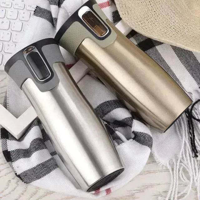 Vacuum Insulated Stainless Steel Travel Mugs Water Flask Thermal Tea Bottle - Velora