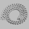 Lost and Found 20mm Silver Cuban Link Chain Jewelry - Velora Luxury Fashion