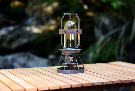Comet Vintage Grey color camping Lantern - Velora Luxury Fashion