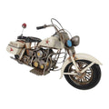 Vintage Police Motorcycle Metal Model - Velora Luxury Fashion