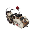 Vintage Police Motorcycle Metal Model - Velora Luxury Fashion