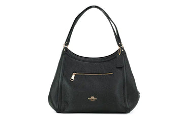 Coach (C6231) Kristy Medium Black Pebbled Leather Shoulder Bag Handbag