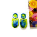 Watercolor Jewelry Set with Statement Necklace & Earrings Handmade - Velora Luxury Fashion