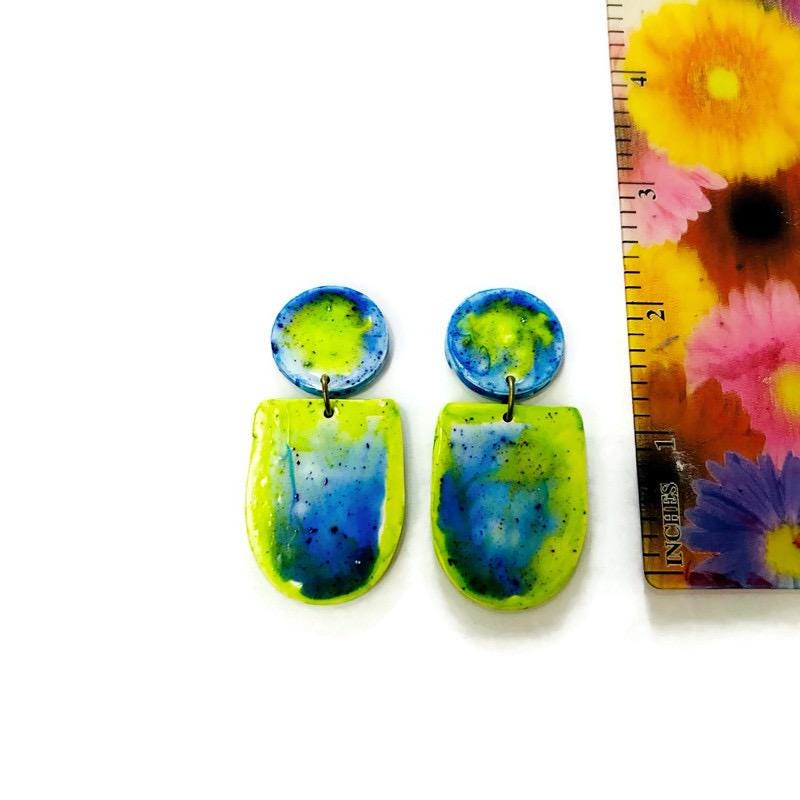 Watercolor Jewelry Set with Statement Necklace & Earrings Handmade - Velora Luxury Fashion