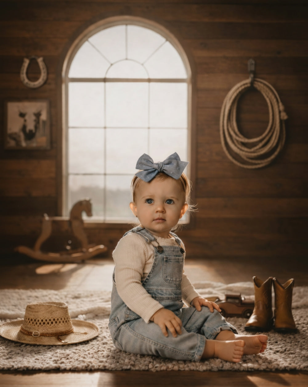 X's Oversize Bow | Blue Denim