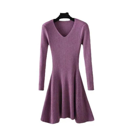 Woolen Skirt Base Knitting Women's Dress - Velora