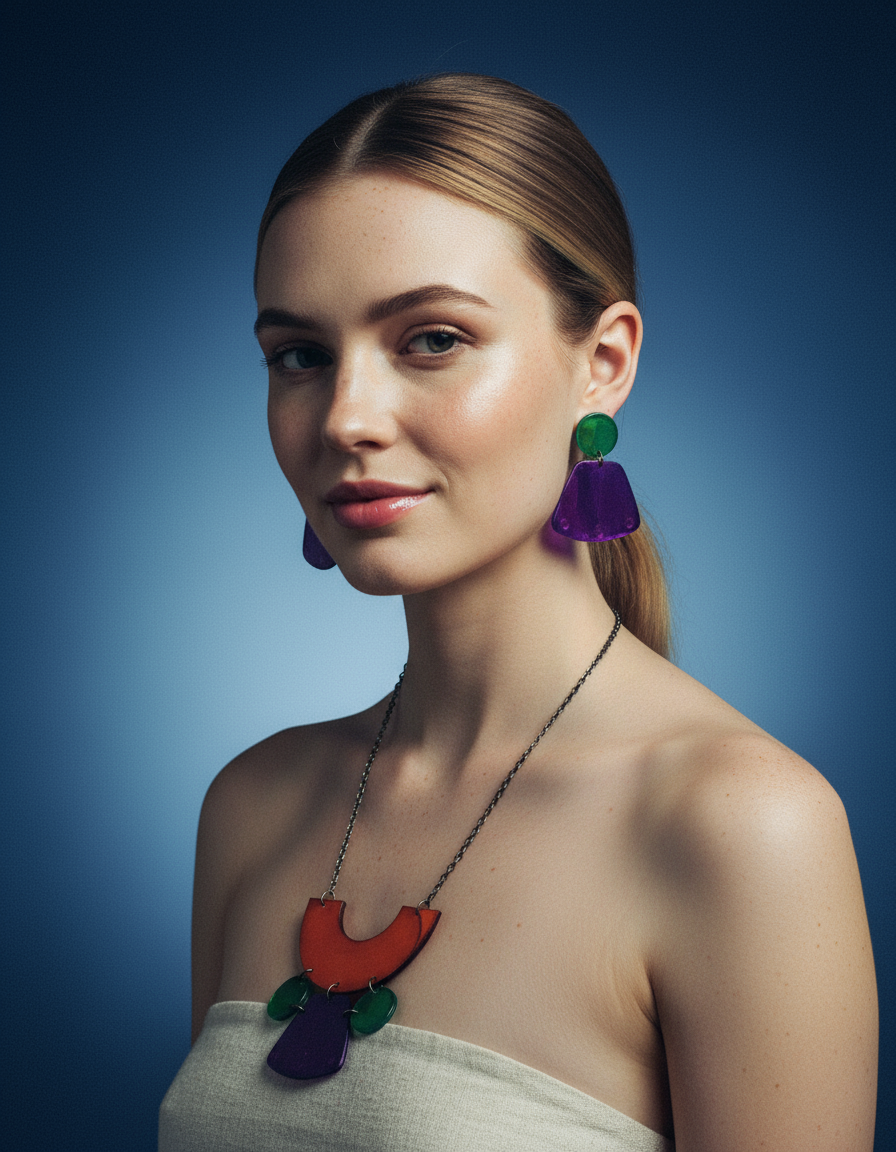 Big Bold Colorful Statement Necklace - Velora Luxury Fashion