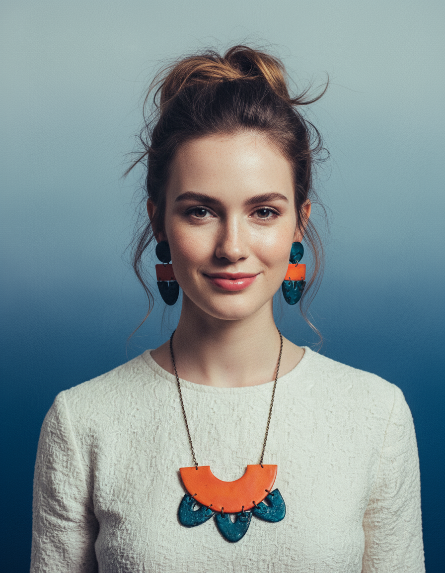 Unique Jewelry Set with Bib Necklace and Statement Earrings - Velora Luxury Fashion