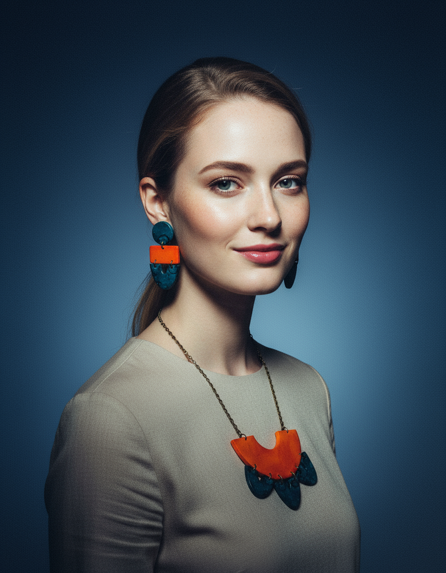 Unique Jewelry Set with Bib Necklace and Statement Earrings - Velora Luxury Fashion