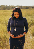 Taryn 3/4 Sleeve Maternity and Nursing Dress - Velora Luxury Fashion
