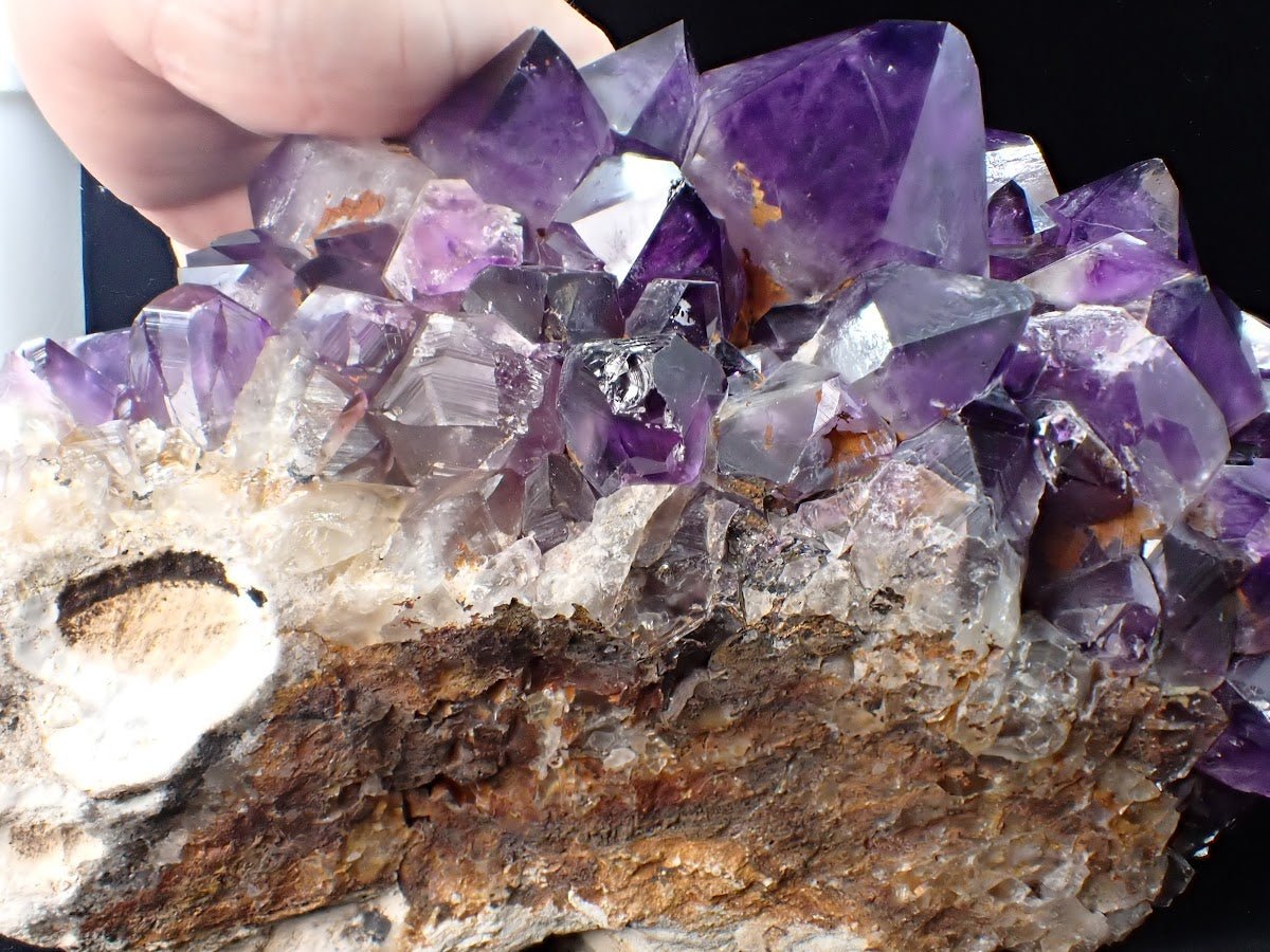 XL Amethyst Cluster with Phantom Zoning – Congo 23 lbs, 12.5" x 9"