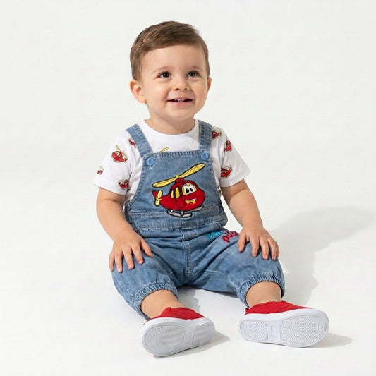 Denim Series – Little Pilot Baby Set