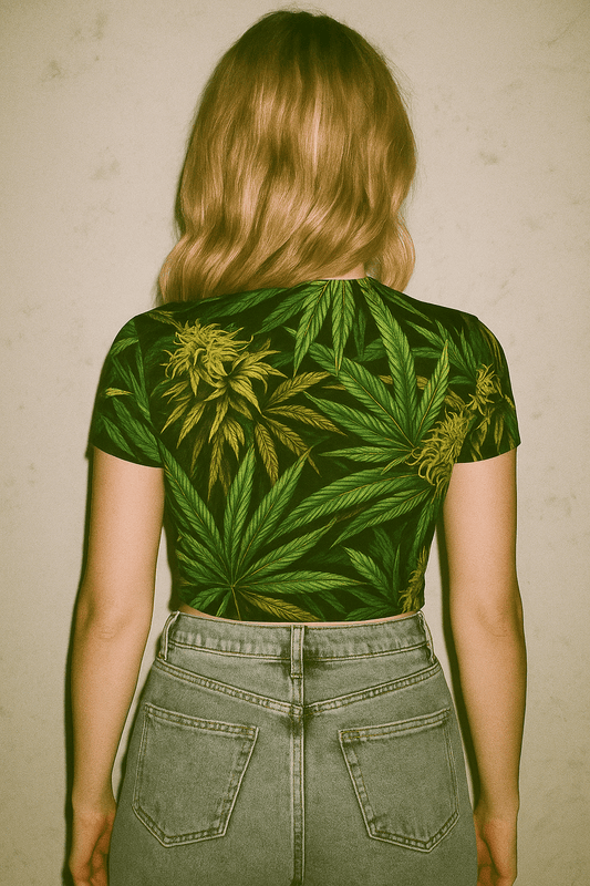Big Buds Mesh Crop Top - Velora